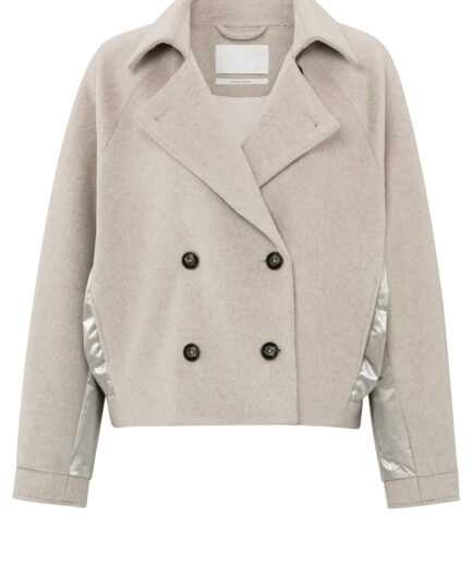 Kurze Jacke mit Wolle