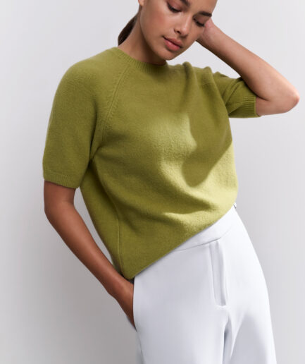 Kurzärmliger Pullover