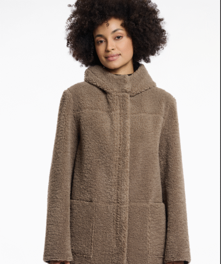 reversible hooded coat