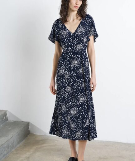 Midi Dress mit Punkten