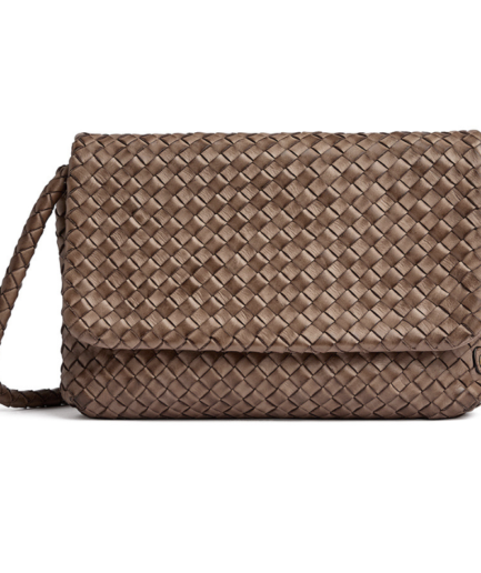 Lederclutch geflochten